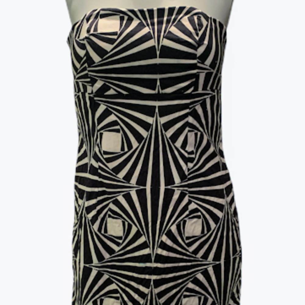 Maddie Black And White Tube Dress
